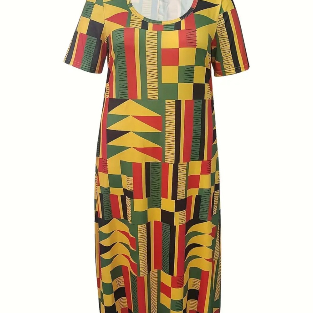 Color bloc Geo dress - Picture 2 of 5